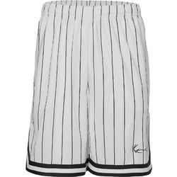 Karl Kani Signature Essential Mesh Ανδρική Βερμούδα Υφασμάτινη Λευκή KM-PS011-002-02