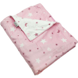 Pierre Cardin Moon Κουβέρτα Κούνιας Fleece 110x140 Ροζ