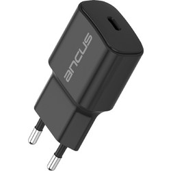 Ancus Supreme Series C70 Φορτιστής Χωρίς Καλώδιο με Θύρα USB-C 20W Power Delivery Black