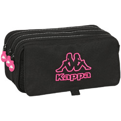 Safta Kappa Κασετίνα με 3 Θήκες Μαύρη Ροζ 812305710