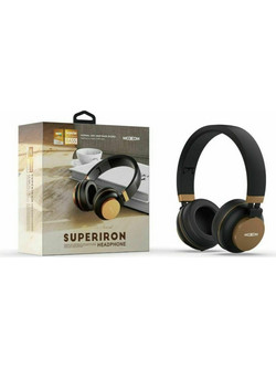 Moxom MX-WL46 Ενσύρματα & Ασύρματα Bluetooth Ακουστικά Over Ear Πολύχρωμα Χρυσά