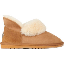 Emu Australia Γυναικεία Μποτάκια Suede Chestnut με Γούνα WP11850