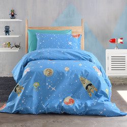 Palatex Σετ Παιδικά Σεντόνια Μονά Βαμβακερά 165x270 Lupa Blue