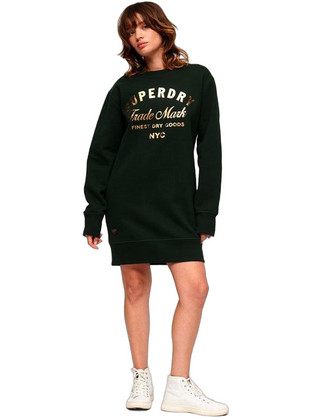 Superdry Mini Καθημερινό Φόρεμα Μαύρο W8011496A-3KO