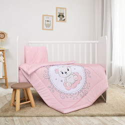 Lorelli Cosy Little Bear Σετ Κούνιας Pink 3τμχ