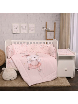 Lorelli Trend Ballerina Bear Σετ Κούνιας Pink 5τμχ