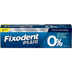 Fixodent Pro Plus 0% Στερεωτική Κρέμα Τεχνητής Οδοντοστοιχίας 40gr