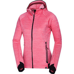 Northfinder Pauline Γυναικεία Ζακέτα Fleece Μακριά με Κουκούλα και Φερμουάρ Ροζ MI-4810OR-634