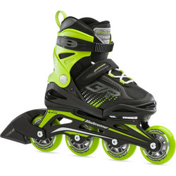 Rollerblade Blade Runner Phoenix Inline Αυξομειούμενα Rollers Παιδικά Μαύρα Lime 43.0T1010