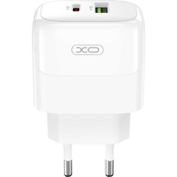 XO L137 Φορτιστής Χωρίς Καλώδιο με Θύρα USB-A & USB-C 18W Power Delivery White