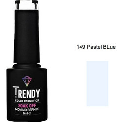 Trendy Soak Off 149 Pastel Blue Ημιμόνιμο Βερνίκι Νυχιών 6ml