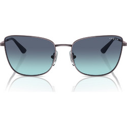 Vogue VO4308S 51494S Ανδρικά Γυαλιά Ηλίου Τετράγωνα Μεταλλικά Ασημί με Μπλε Polarized Φακό