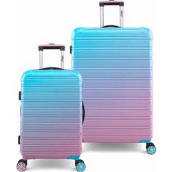 Ifly Fibertech Ombre Σετ Βαλίτσες 2τμχ Καμπίνας & Μεγάλη Cotton Candy