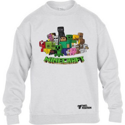 Takeposition Minecraft Gaming Heroes Παιδικό Φούτερ Λευκό 810-4770-01