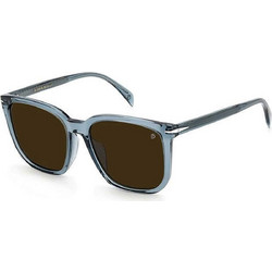 David Beckham DB1071FS PJP Ανδρικά Γυαλιά Ηλίου Τετράγωνα Κοκάλινα Μπλε με Μαύρο Polarized Φακό