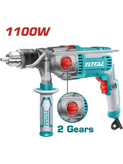 Total TG211166 Κρουστικό Δράπανο 1100W
