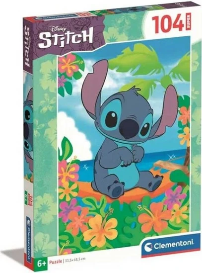 Παιδικό Puzzle Clementoni Super Color Disney Lilo & Stitch 104 Κομμάτια ...