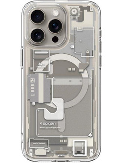 Spigen Ultra Hybrid MagSafe Zero One Silicone Back Cover Natural Titanium (iPhone 15 Pro Max)
