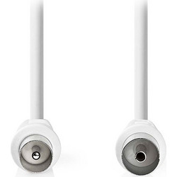 Nedis Καλώδιο Κεραίας Coax Male to Coax Female 10m White CSGL40000WT100