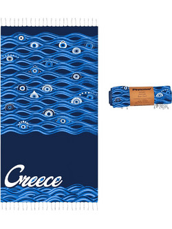 SUMMERtiempo Πετσέτα Παρεό Θαλάσσης Μπλε 90x180cm 622963