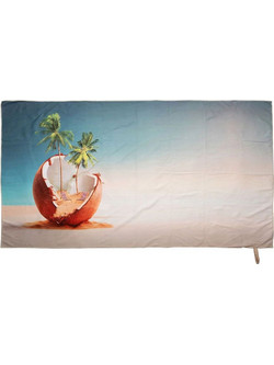 Viopros Πετσέτα Θαλάσσης Microfiber Μπεζ 90x160cm 677826