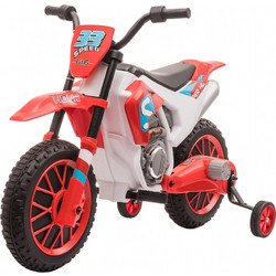HOMCOM Cross Ηλεκτροκίνητο Παιδικό Μηχανάκι 12V Κόκκινο