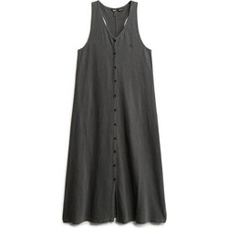 Superdry Midi Καλοκαιρινό Καθημερινό Φόρεμα Ανθρακί W8011640A-02A