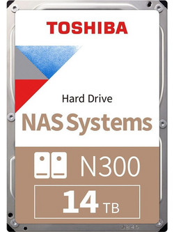 Toshiba N300 14TB HDD Σκληρός Δίσκος 3.5" SATA 3 7200rpm με 128MB Cache HDWG51EEZSTAU
