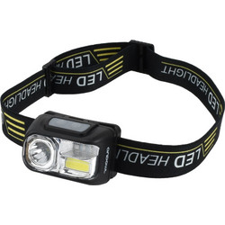 Andow Q-TD208 Μαύρος Επαναφορτιζόμενος Φακός Κεφαλής Εργασίας Led 400lm