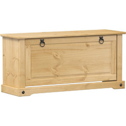 vidaXL Corona Παπουτσοθήκη Μασίφ Ξύλο Πεύκο M99xΠ32xY47cm 4002784