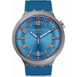 Swatch Big Bold Ανδρικό Ρολόι με Μπλε Καουτσούκ Λουράκι SB07S115