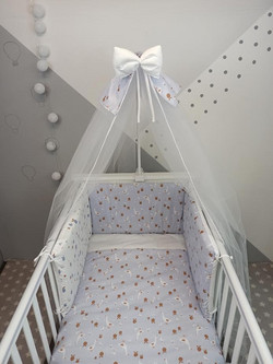 Baby Star Goose Σετ Κούνιας Light Blue 3τμχ