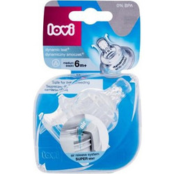 Lovi Super Vent Dynamic Θηλή Σιλικόνης για Μπιμπερό 6m+ Μεσαίας Ροής 2τμχ