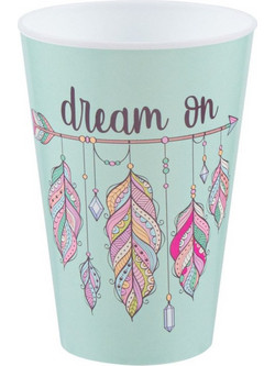 4J725483 Ποτήρι Νερού Πλαστικό Dream On 400ml Βεραμάν