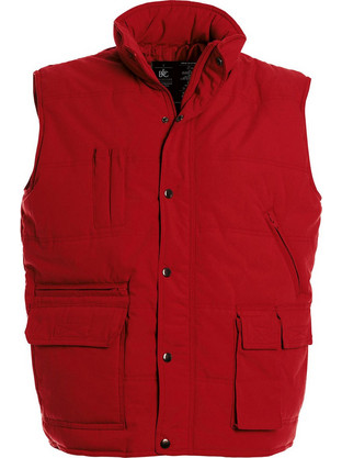 Explorer Αμάνικο Ανδρικό Μπουφάν Puffer Αδιάβροχο Αντιανεμικό Κόκκινο JU880-125