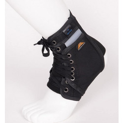 Medical Brace MB.6905 Αθλητική Επιστραγαλίδα με Ιμάντες Μαύρη