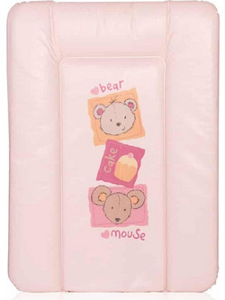 Lorelli Bear & Mouse Μαλακή Αλλαξιέρα Μωρού Πλαστική 70x50cm Ροζ
