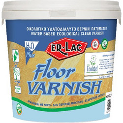 ER-LAC Floor Varnish Eco Βερνίκι Επιφάνειας Ξύλου Διαλύτου Άχρωμο Satin 1lt
