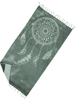 Dream Catcher Πετσέτα Θαλάσσης Microfiber Πράσινη