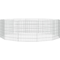 vidaXL Περίφραξη για Κουνέλια με 12 Πάνελ Λευκό 54x60cm 171576