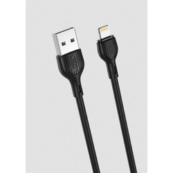 XO NB200 USB-A to Lightning Cable 2m Black 6920680877997