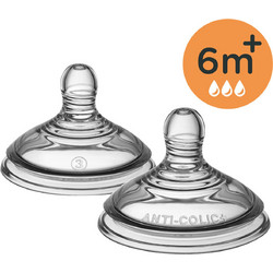 Tommee Tippee Advanced Θηλή Σιλικόνης για Μπιμπερό 6m+ Γρήγορης Ροής 2τμχ