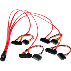 StarTech SAS808782P50 Καλώδιο Σκληρού Δίσκου SCSI to SCSI 0.5m Red