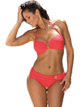 Marko Bikini Set Strapless με Ενίσχυση Κόκκινο M-523