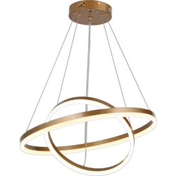 InLight Κρεμαστό Φωτιστικό Οροφής Μονόφωτο LED με Ρυθμιζόμενο Λευκό Φως Χρυσό Φ60cm 6095-B-Golden