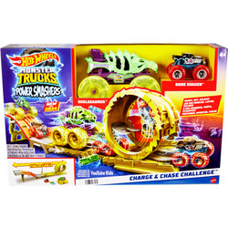 Mattel Hot Wheels Monster Trucks Power Smashers Charge & Chase Challenge