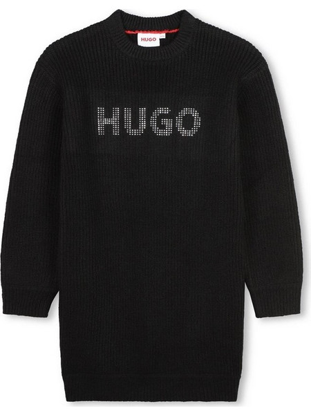 Hugo Παιδικό Φόρεμα Μαύρο G00235-09B