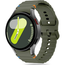 Tech-Protect Silicone Sport Λουράκι Σιλικόνης Army Green (Samsung Galaxy Watch 4 / 5 / 5 Pro / 6 / 7 / FE)