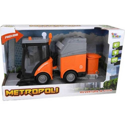 Metropoli Ecological Street Sweeper Σκούπα με Ήχο & Φως Πορτοκαλί