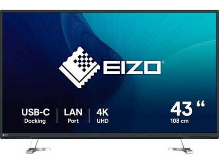 Eizo FlexScan EV4340X-BK IPS Monitor 42.5" 3840x2160 4K UHD 60Hz 5ms